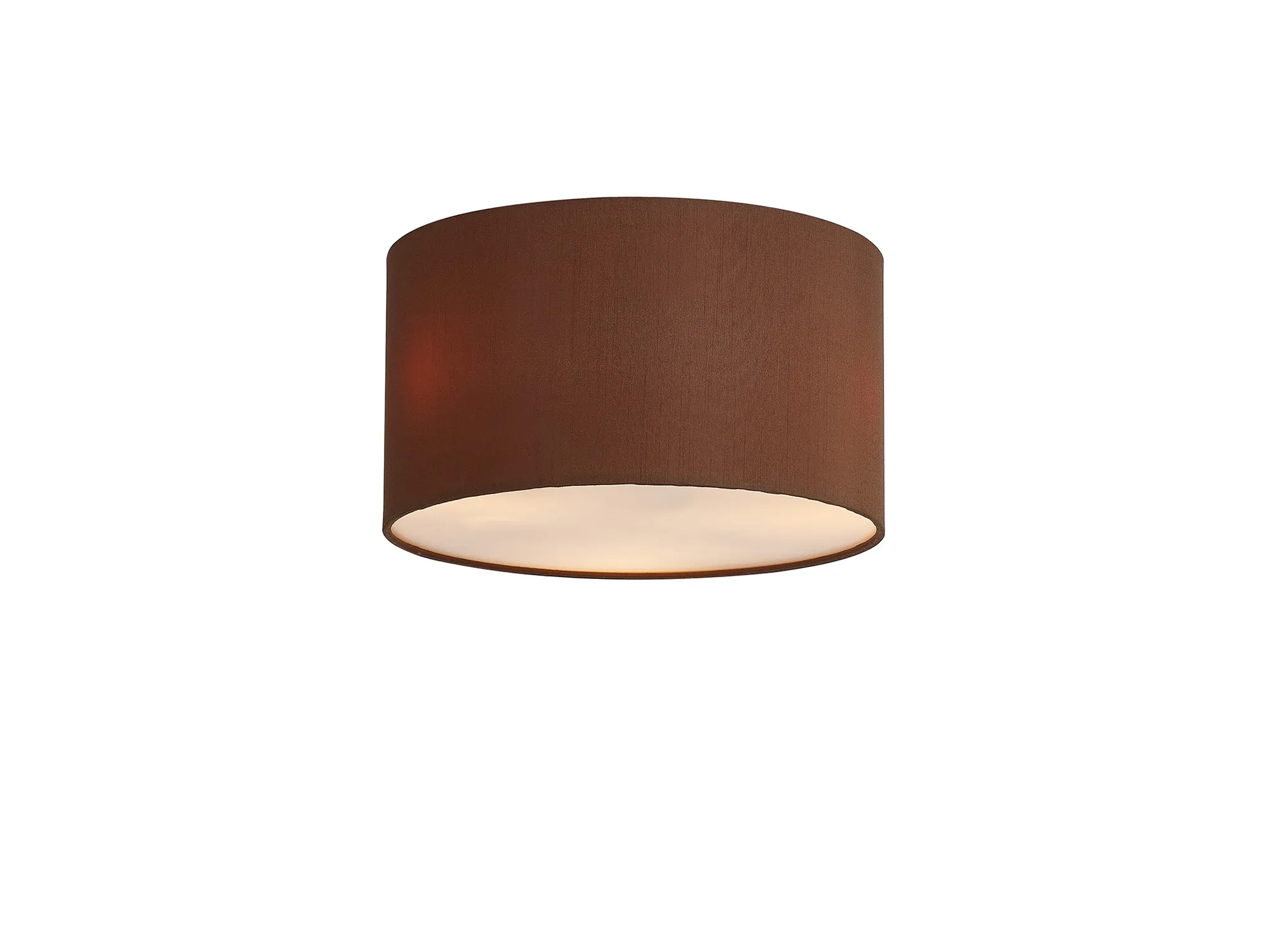 Baymont 30cm Flush 3 Light Raw Cocoa/Grecian Bronze; Frosted Diffuser